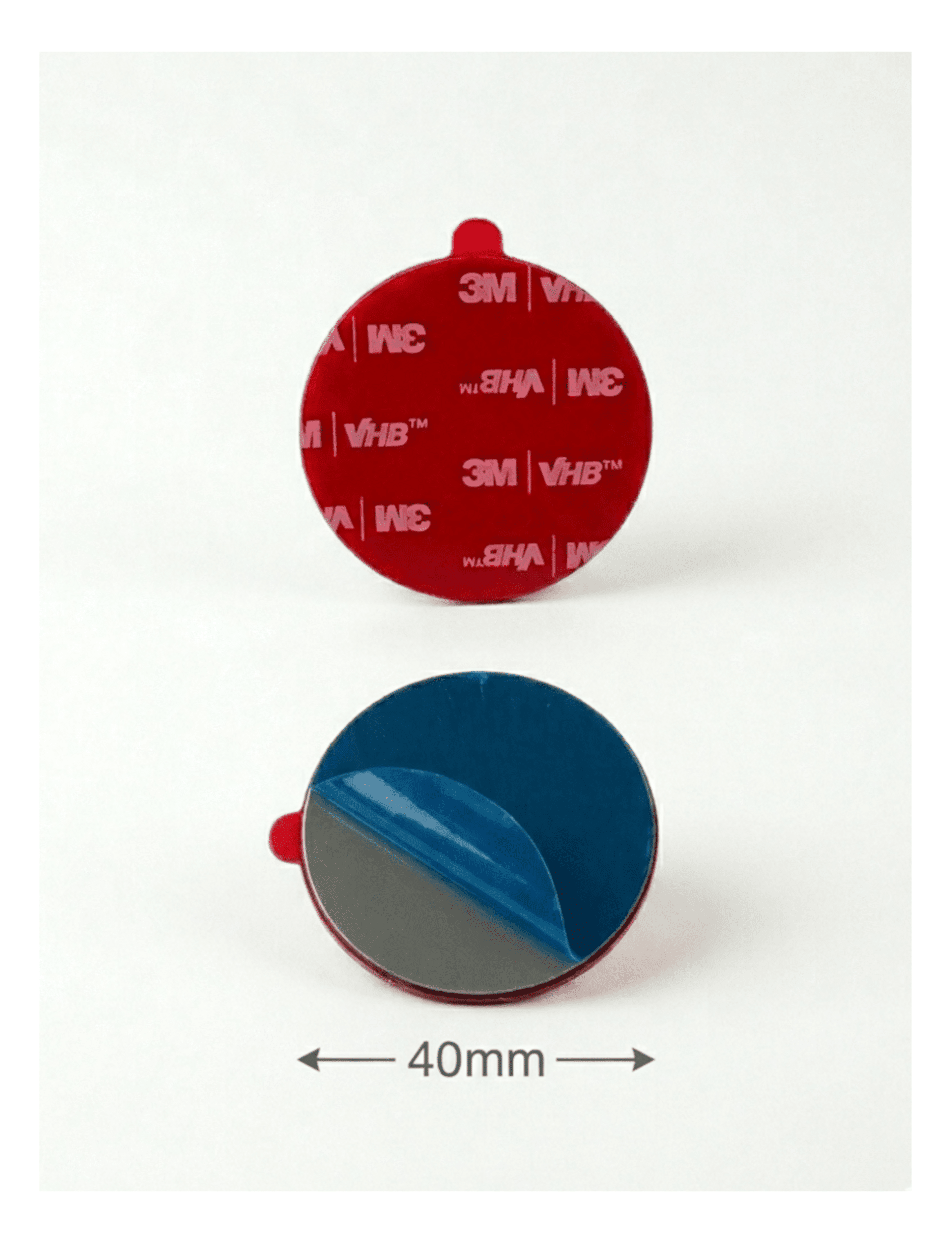 Placa Metálica 40mm | Adhesivo 3M™ VHB™ - 1